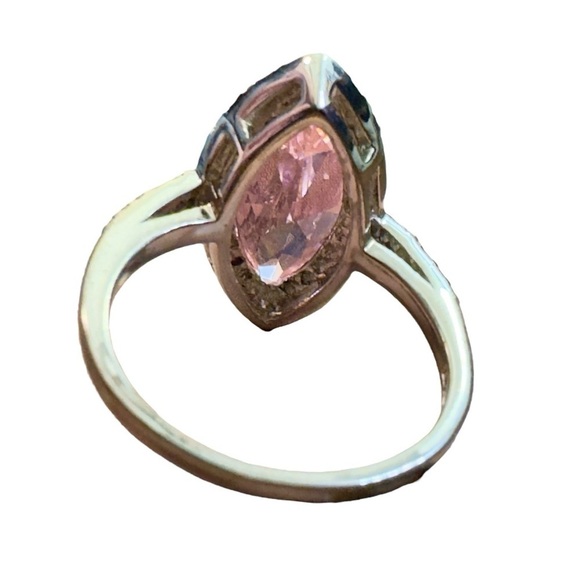 Pink Tourmaline Sterling Silver Ring (6.75) - Picture 7 of 8